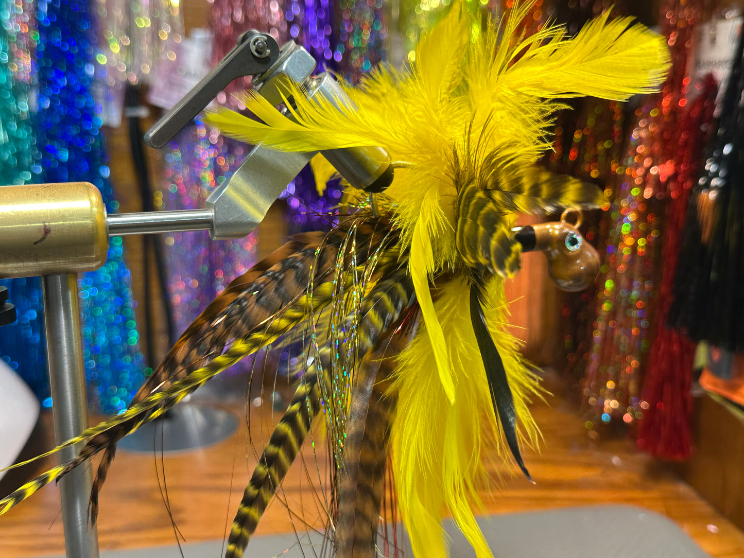 Feathered Cobia Jigs - Yellow & Brown