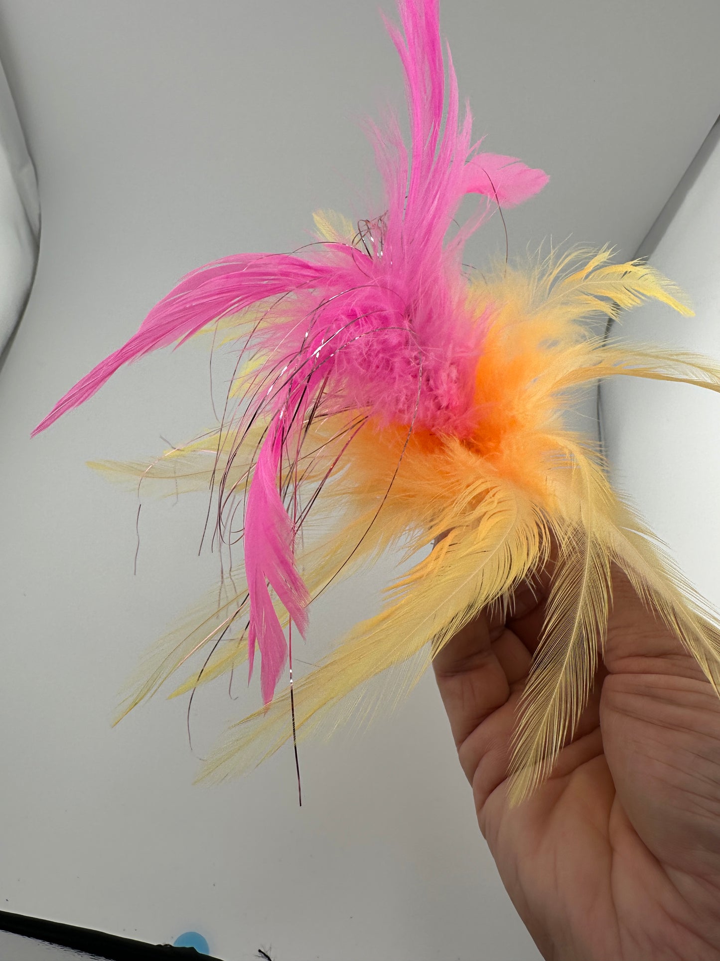 Feathered Cobia Jig - Peach & Pink