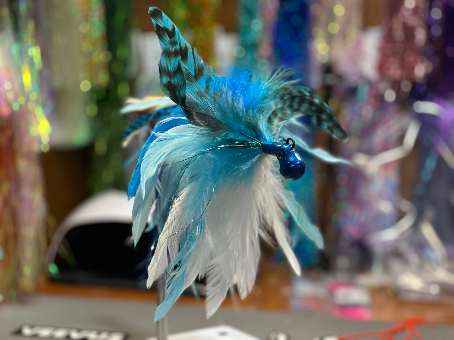 Feathered Cobia Jig - Blue & Blue