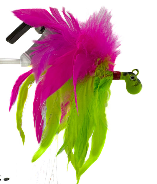 Feathered Cobia Jig - Kickin ELECTRIC Chicken