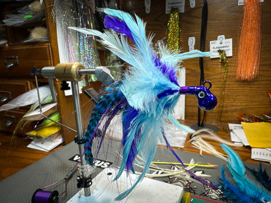 Blue and Purple Cobia Jig