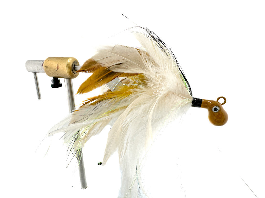 Saltwater fishing jig for targeting cobia and bull redfish
