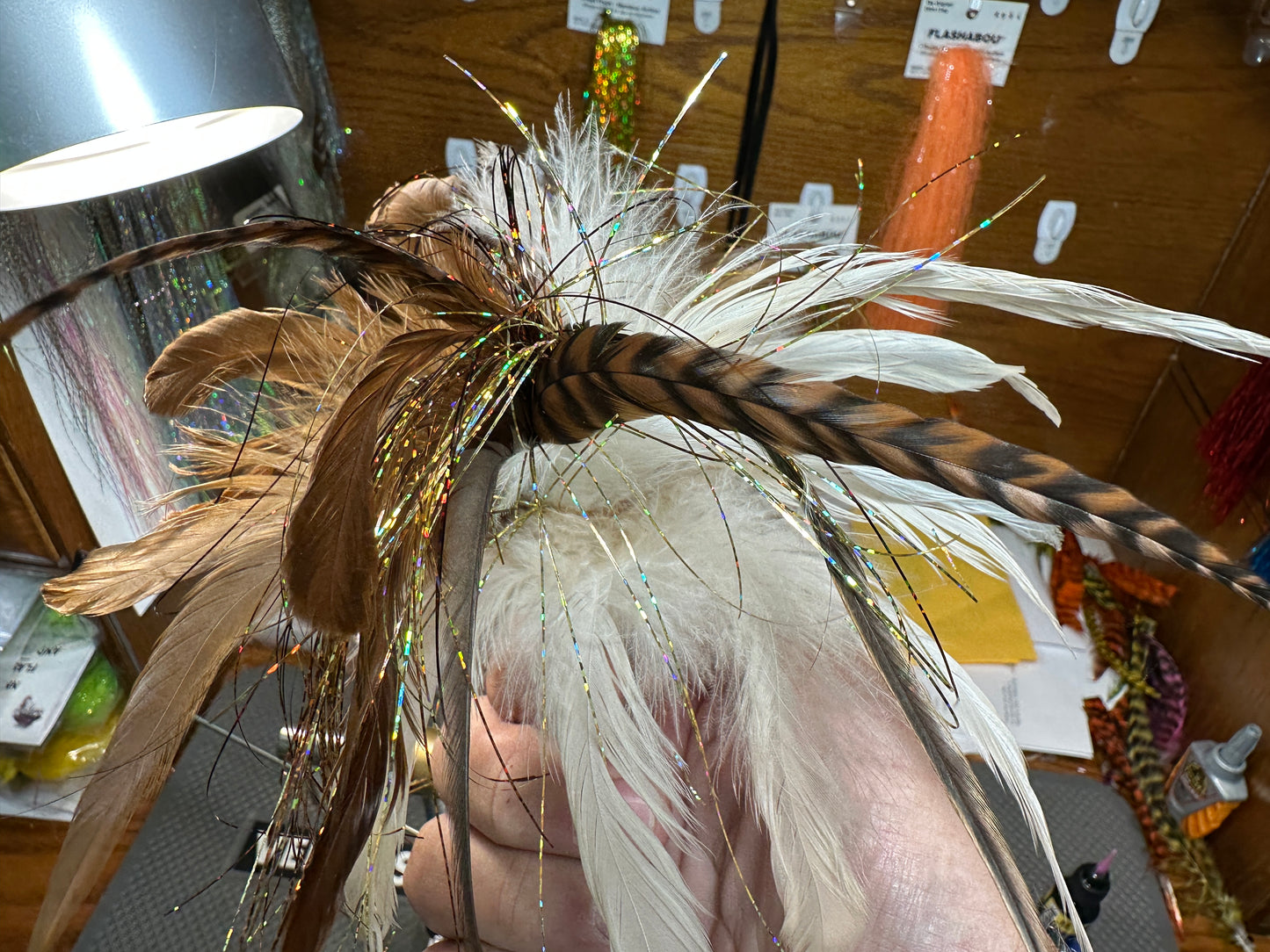 Feathered Cobia Jig - Brown Faded