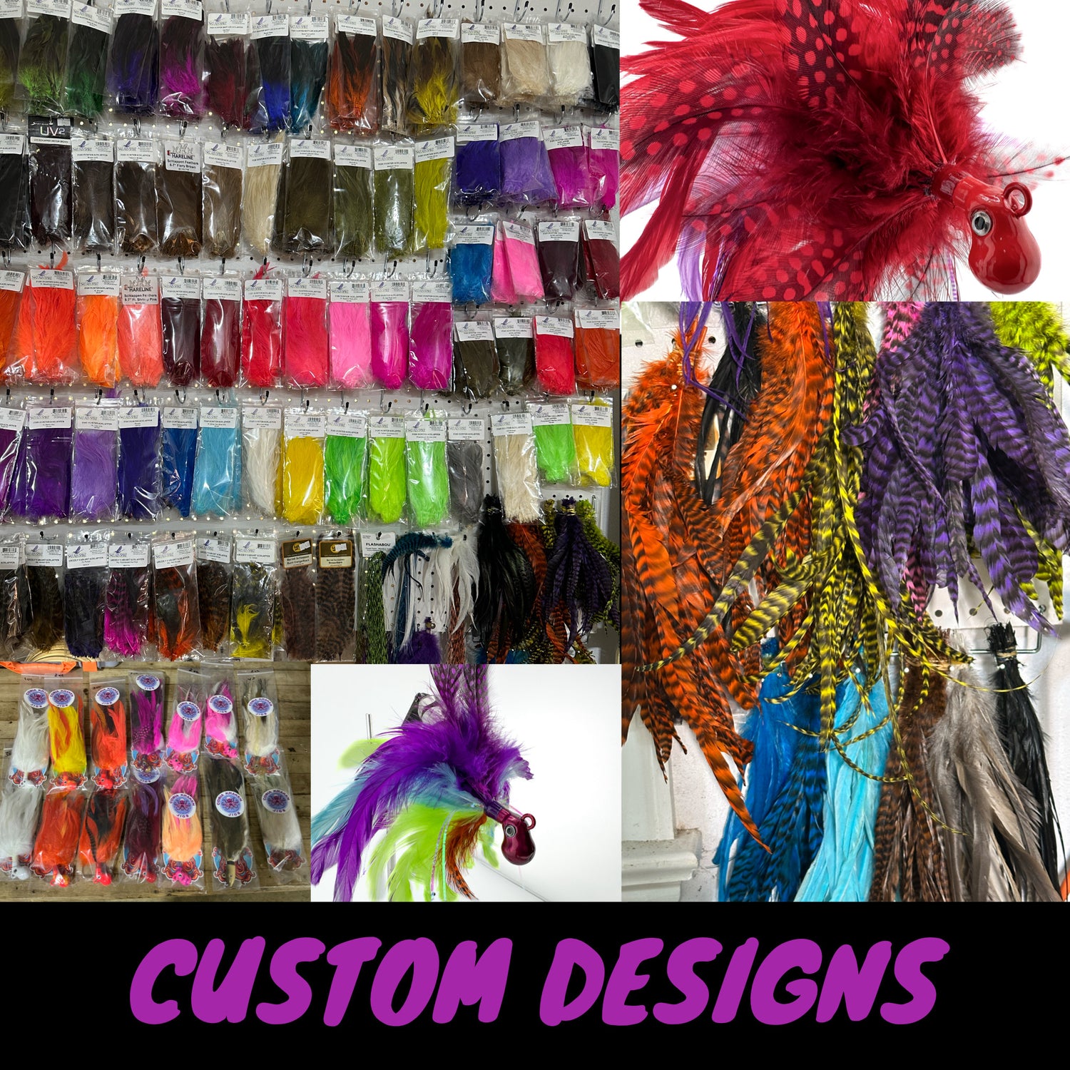 Custom Made Feather Jigs