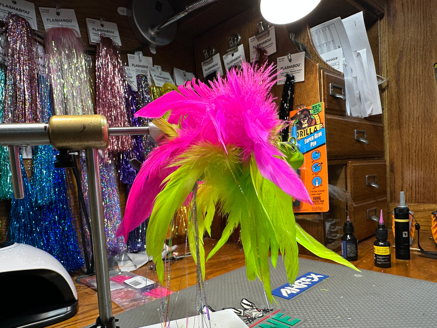 Feathered Cobia Jig - Kickin ELECTRIC Chicken
