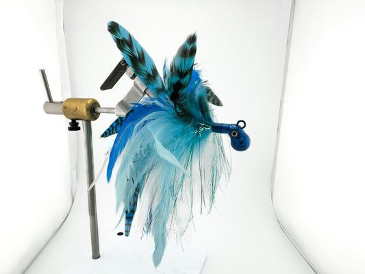 Feathered Cobia Jig - Blue & Blue