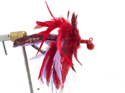 Red and Lilac Cobia Jig