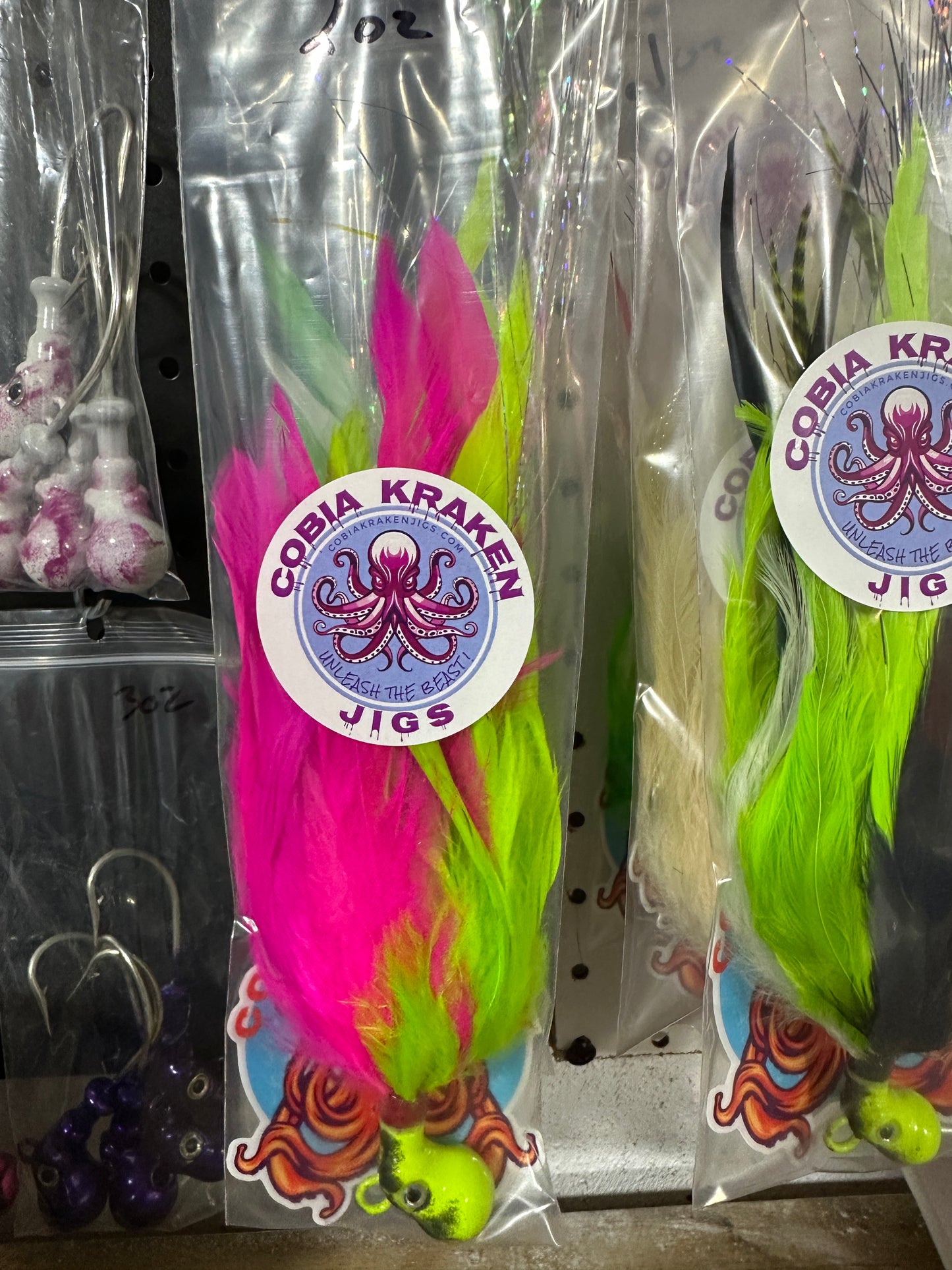 Feathered Cobia Jig - Kickin ELECTRIC Chicken