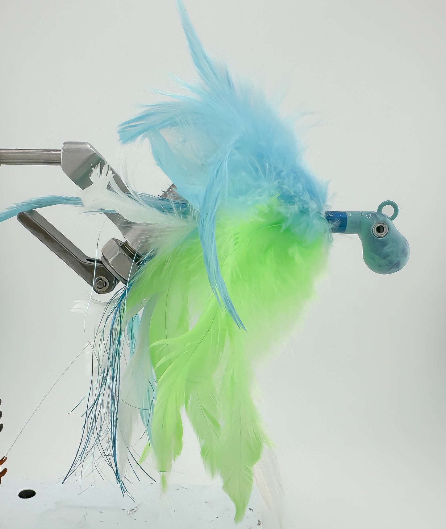 Feathered Cobia Jig - Blue/Green/White