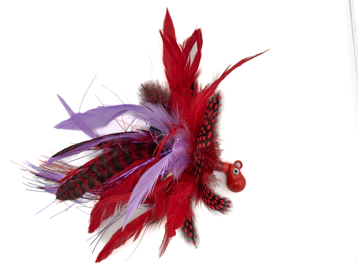 Feathered Cobia Jig - Cherry Bomb