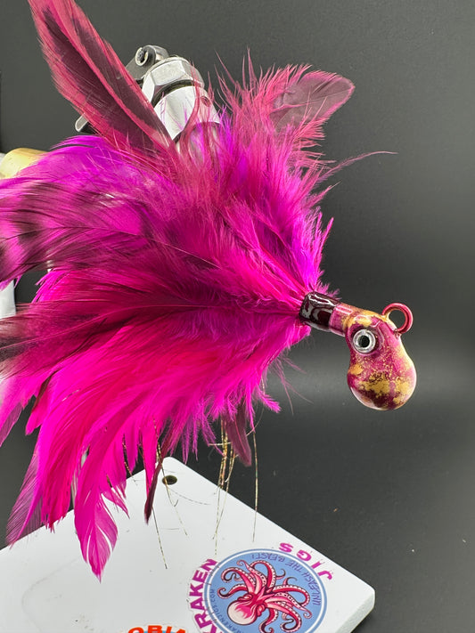Ling Feather Jigs and Bucktail Jigs by Cobia Kraken Jigs