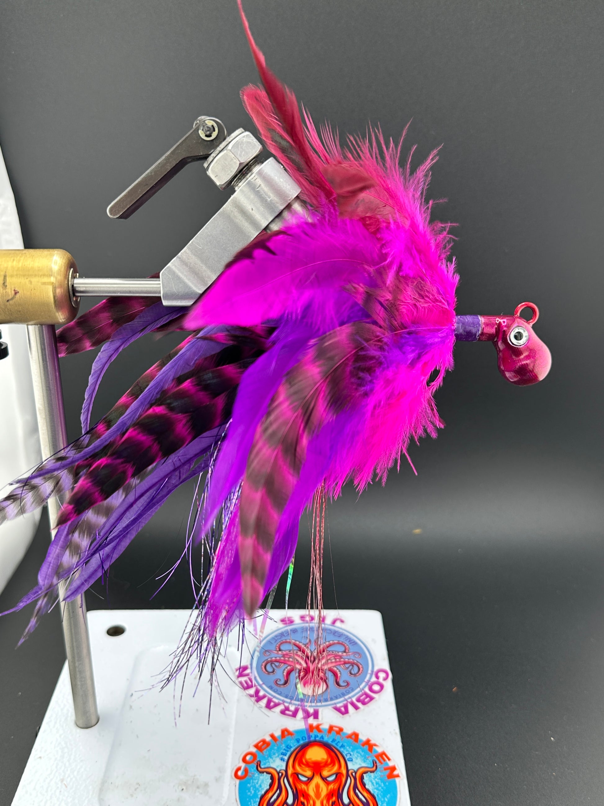 $15 Cobia Jigs Purple and Magenta 