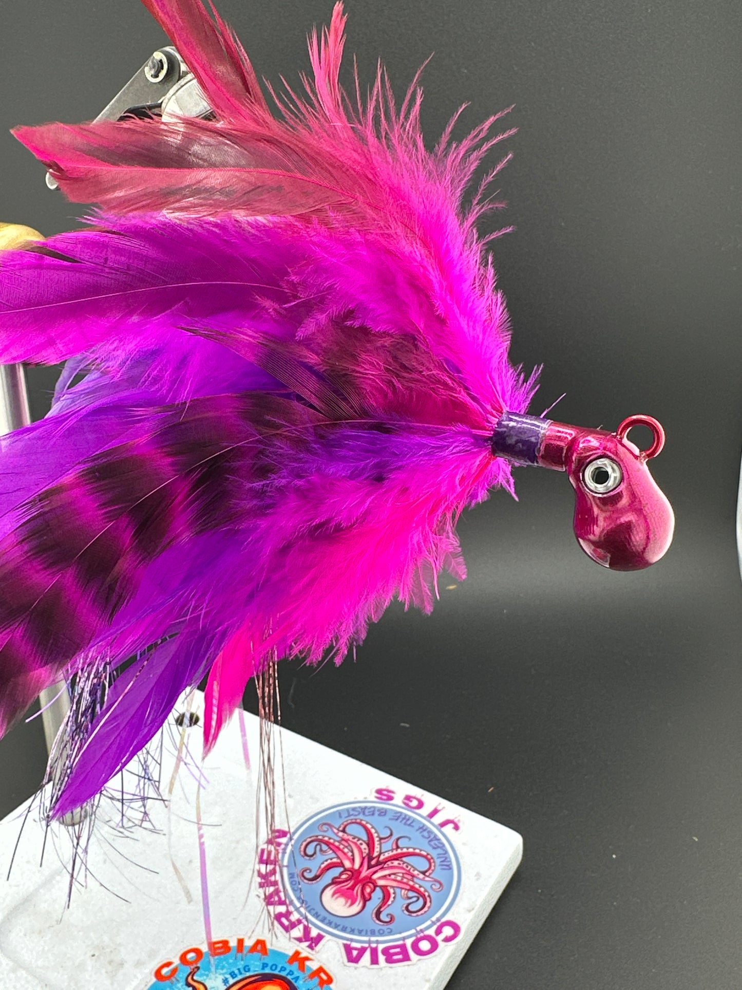 Purple and Magenta Cobia Saltwater Jig Pattern