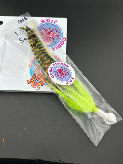 Saltwater Bucktail Fishing Jig with Squid Jig Head