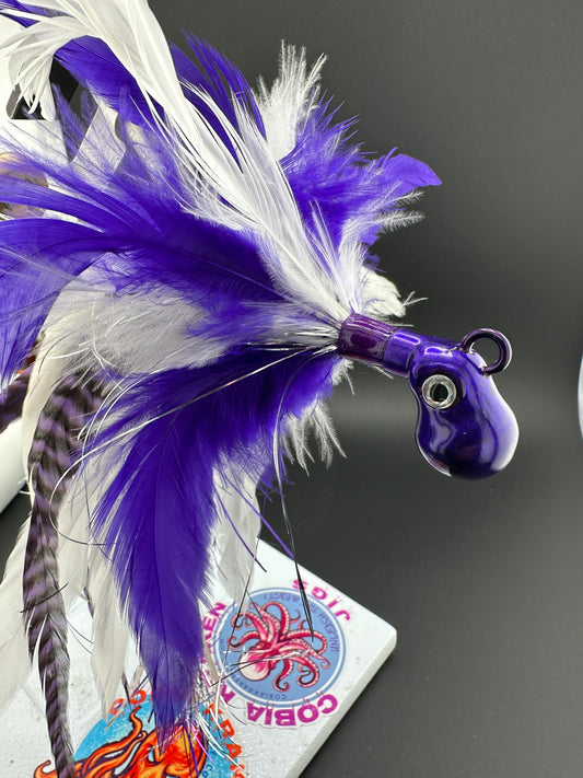 Custom made saltwater feather jigs made in Virginia Beach