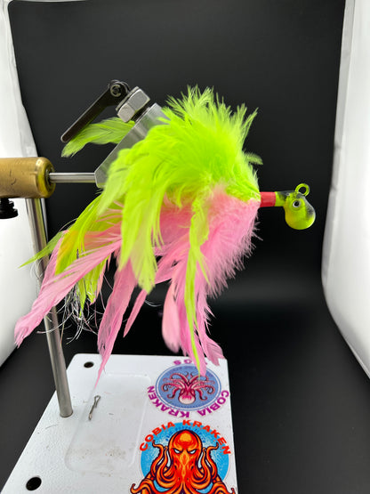 Electric Chicken Cobia Fishing Jig with Octopus Jig Head