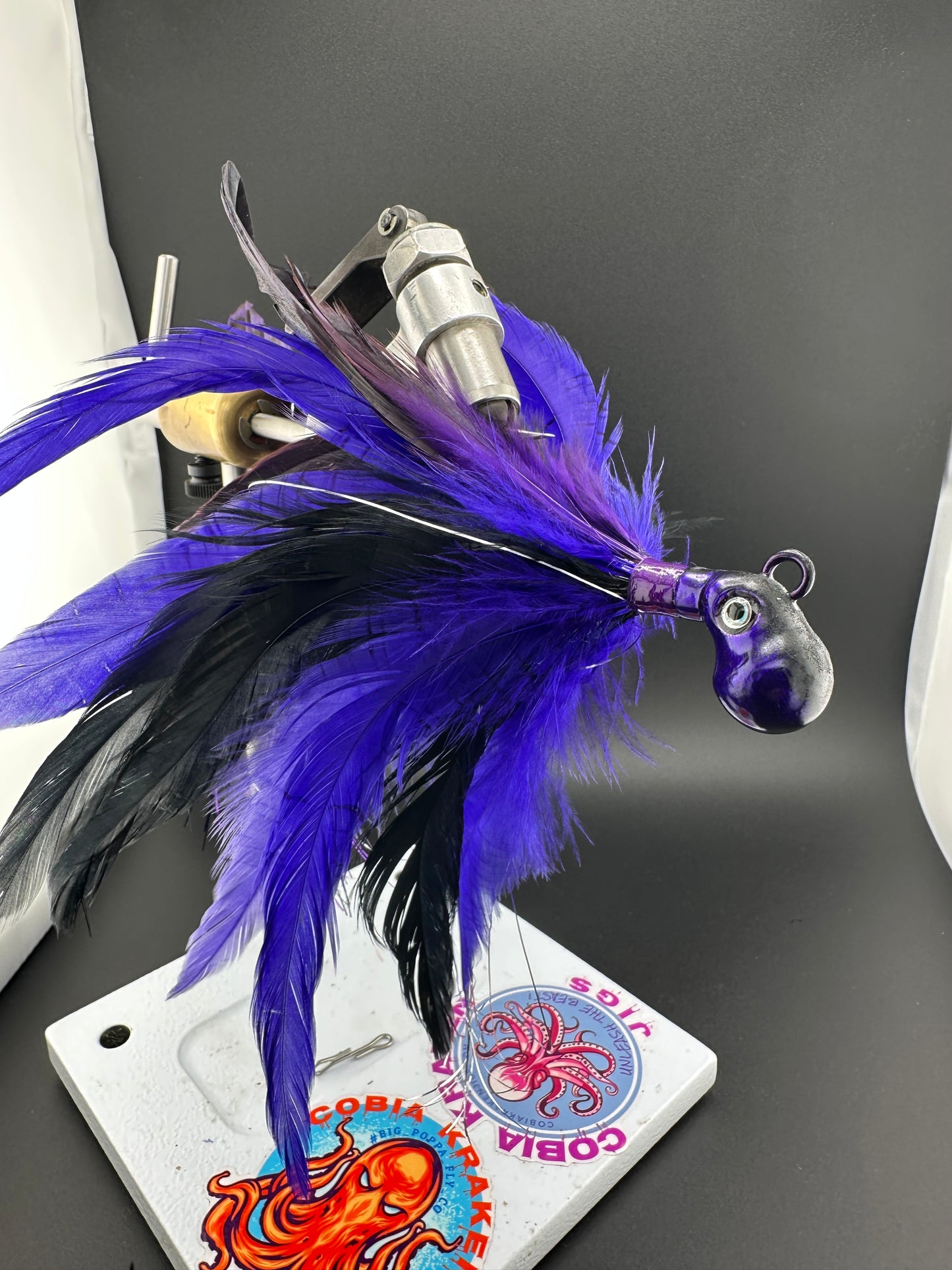 Bland and Purple Fishing Lure