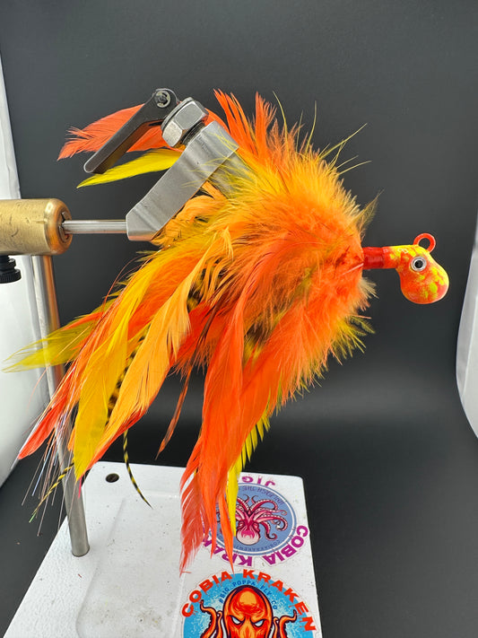 Fire Kraken v2.0 - Cobia Feather Jig #1045