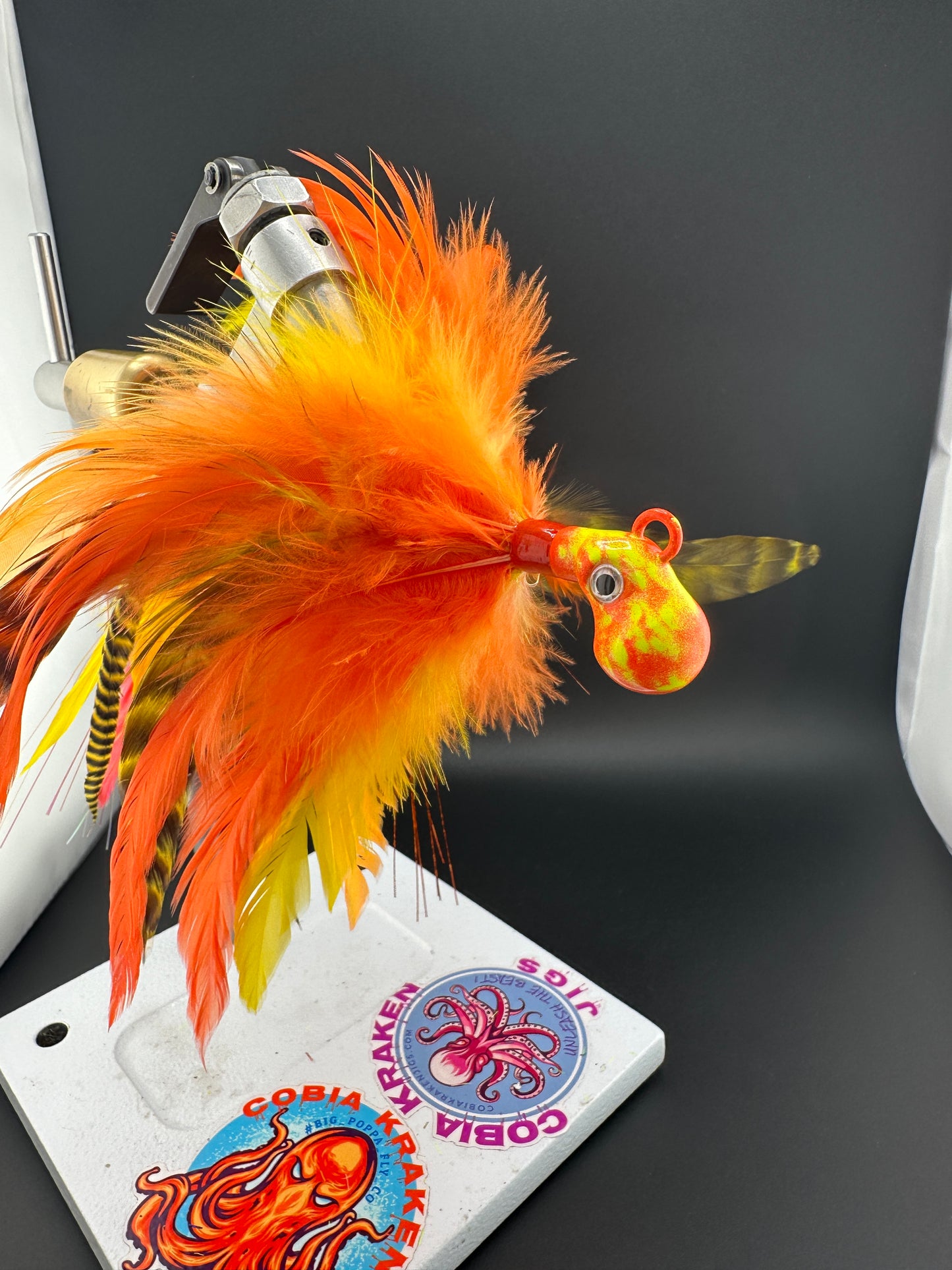 Fire Kraken v2.0 - Cobia Feather Jig #1045