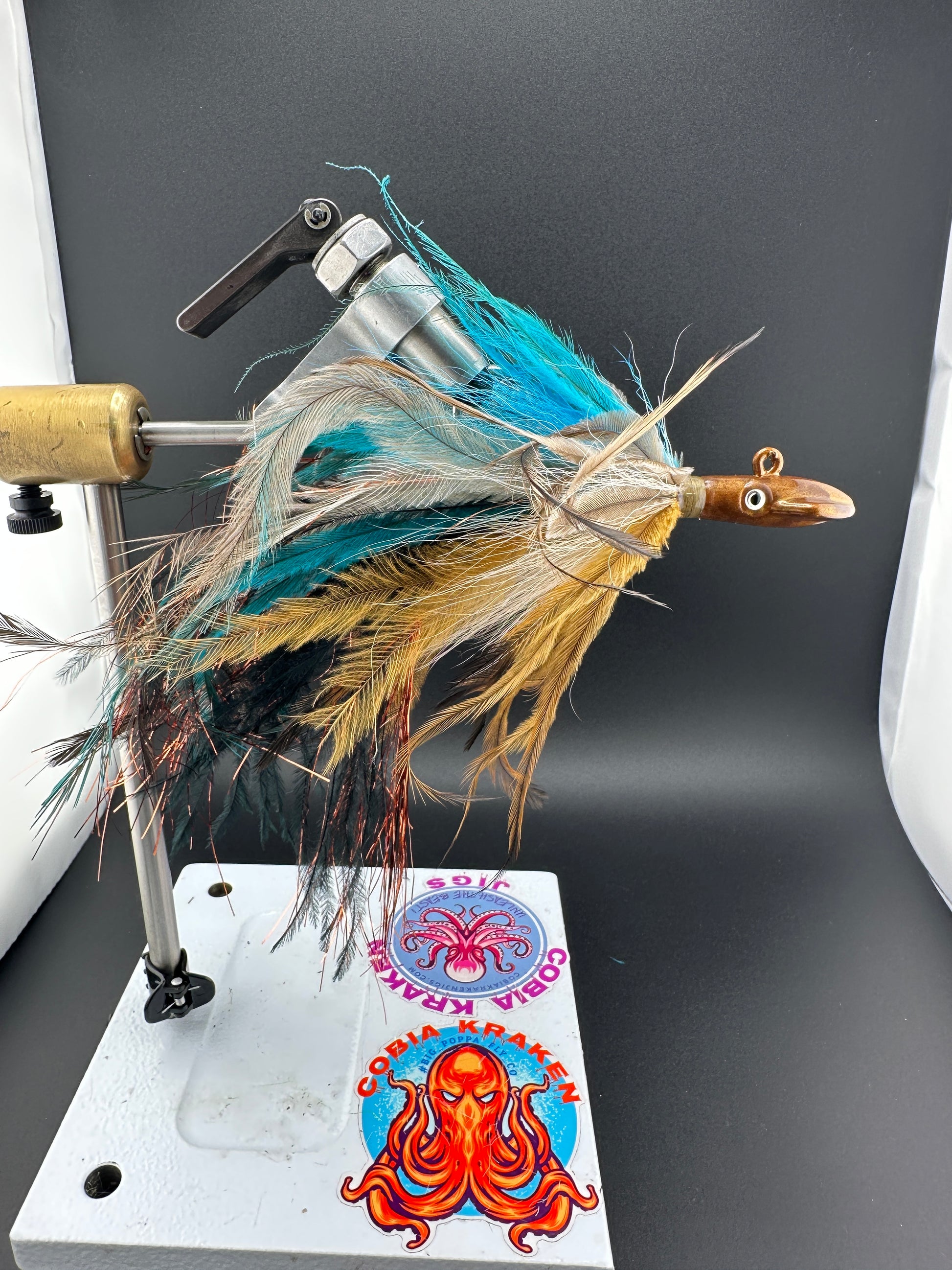 Emu Jig, Emu Cobia Jig, Ostrich, Bucktail Jig, Cobia Jig, Cobia Lure
