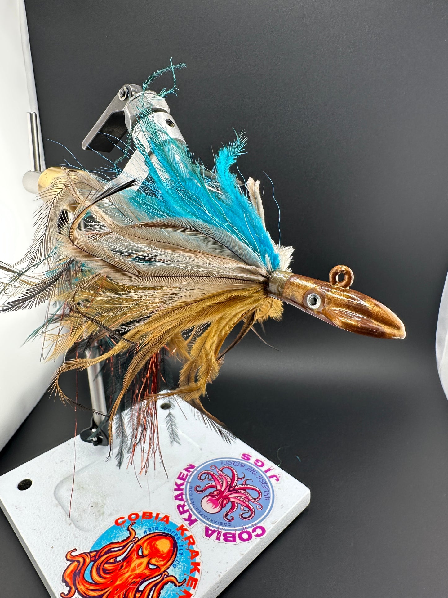 2oz Emu, Ostrich, and Bucktail #1055