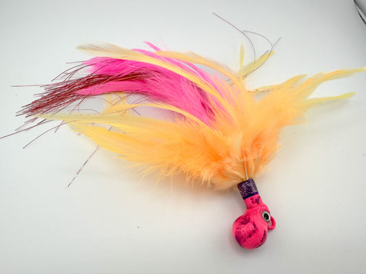 Peach and Pink Cobia Jig