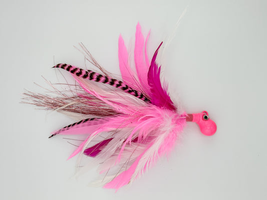 Pink and White Cobia Jig for Cobia Fishing