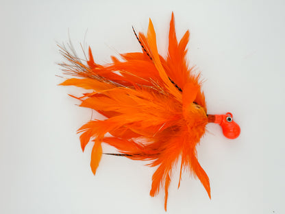 Solid orange cobia jig