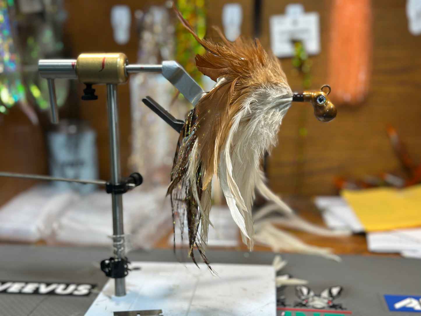 Natural color cobia jig and redfish jig