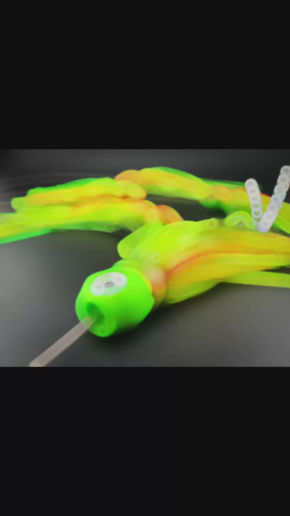 6.5" Chugger Trolling Lure Daisy Chain - Complete Rig with Cable